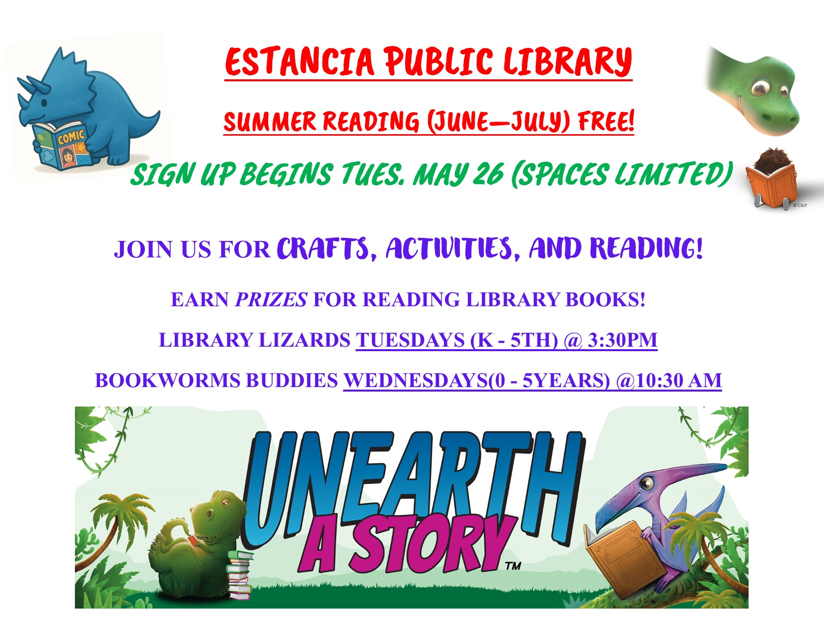 summer reading flyer 2026 pic